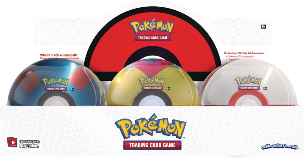 Poke Ball Tin Display (Q1 2021) sealed Pokémon TCG product