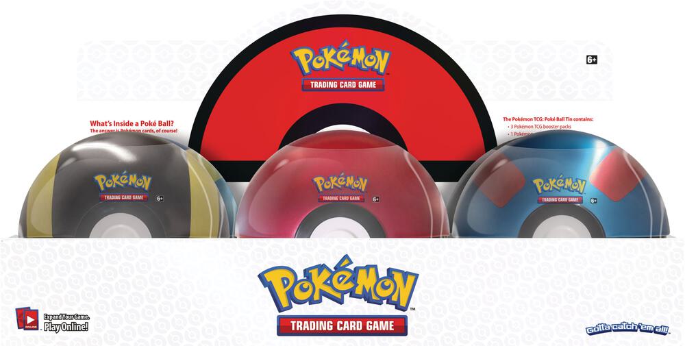 Poke Ball Tin Display (Q4 2021) sealed Pokémon TCG product