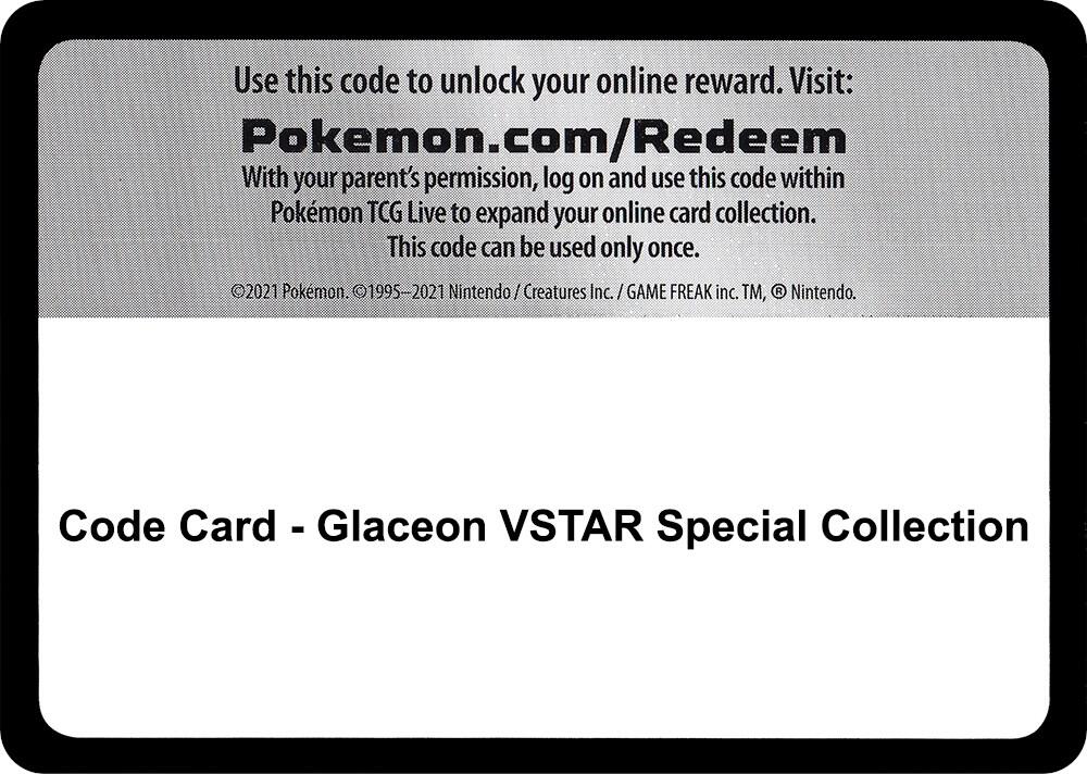 Code Card - Glaceon VSTAR Special Collection sealed Pokémon TCG product