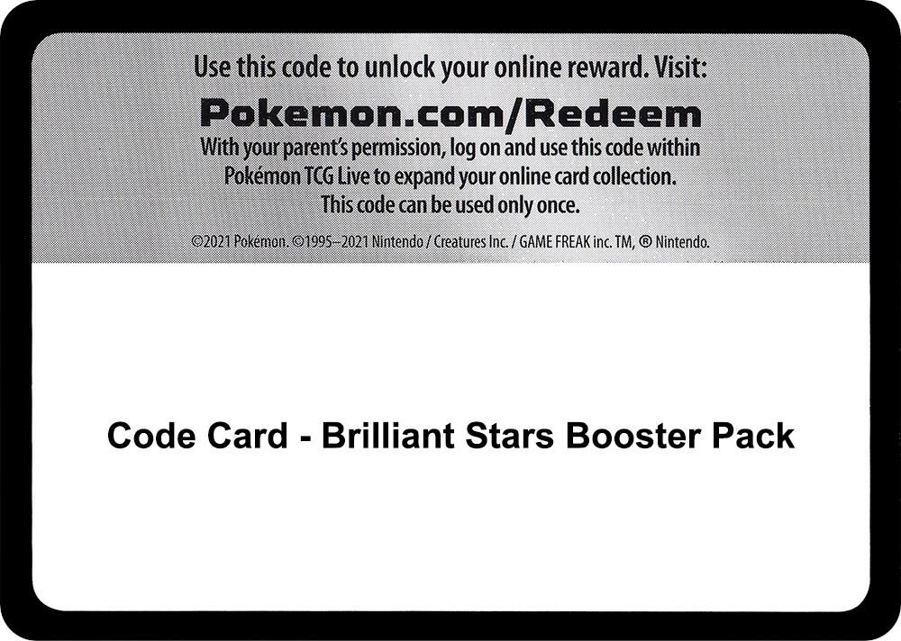 Code Card - Brilliant Stars Booster Pack sealed Pokémon TCG product