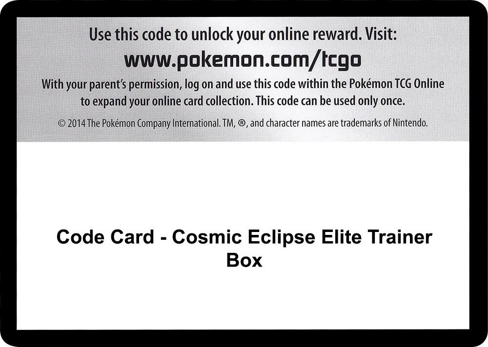 Code Card - Cosmic Eclipse Elite Trainer Box sealed Pokémon TCG product