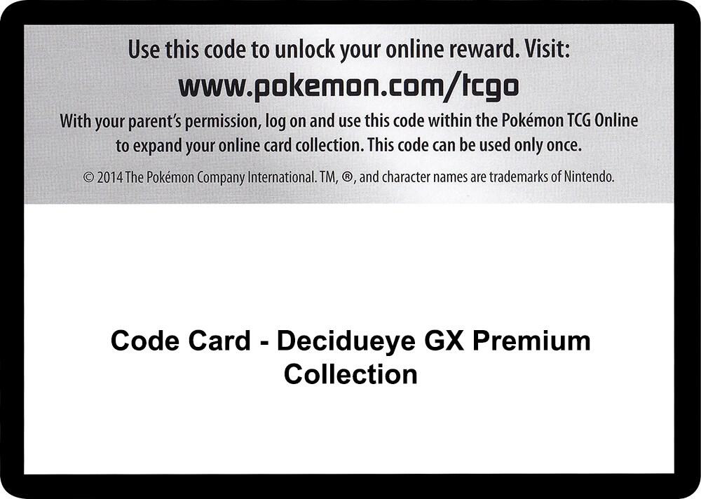 Code Card - Decidueye GX Premium Collection sealed Pokémon TCG product