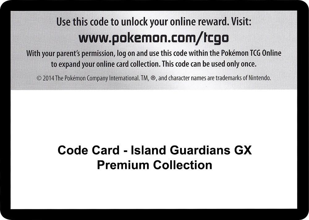 Code Card - Island Guardians GX Premium Collection sealed Pokémon TCG product