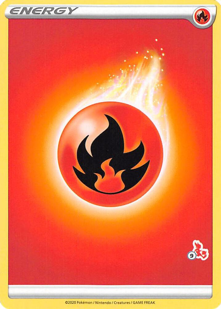 Fire Energy (#9 Cinderace Stamped) sealed Pokémon TCG product