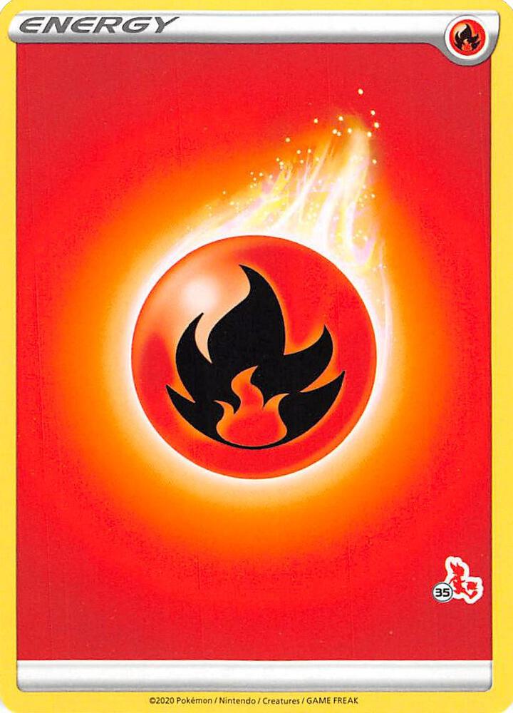 Fire Energy (#35 Cinderace Stamped) sealed Pokémon TCG product