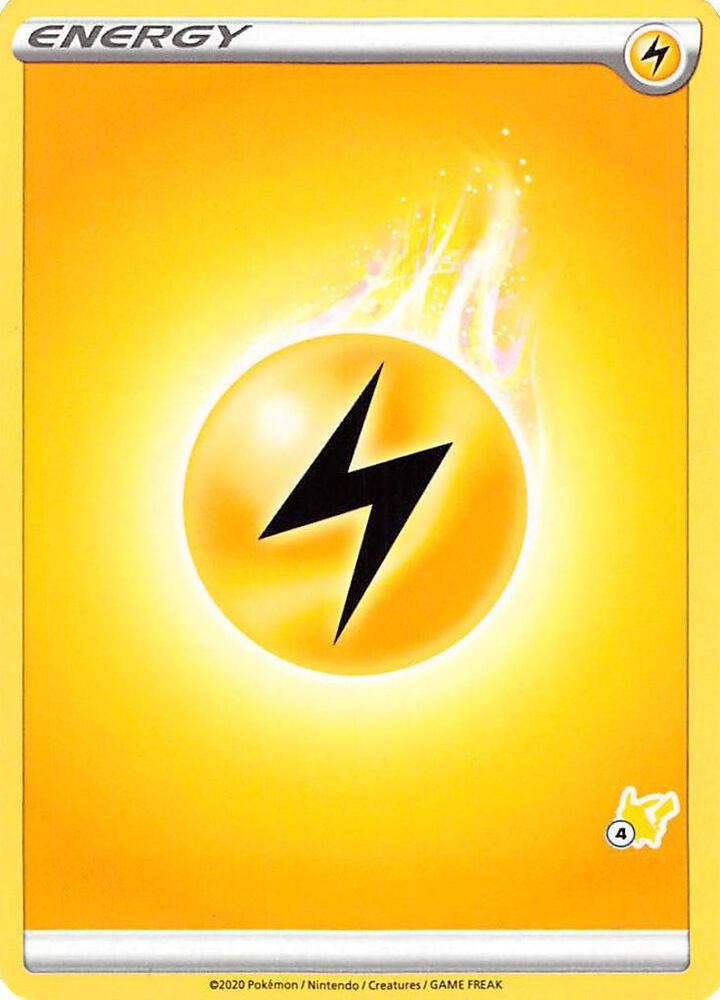 Lightning Energy (#4 Pikachu Stamped) sealed Pokémon TCG product