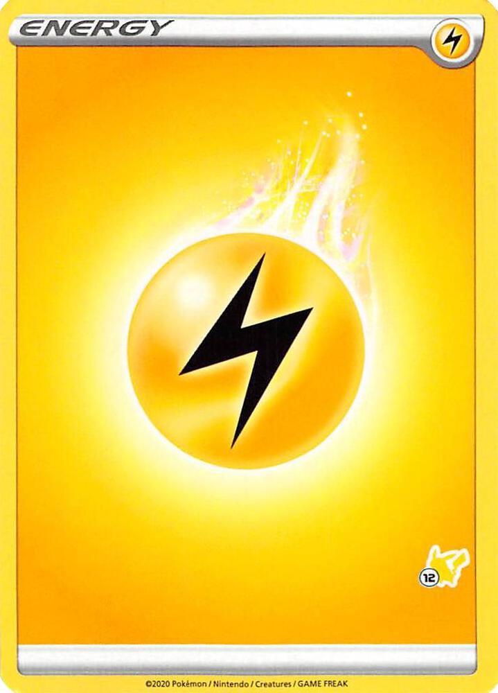 Lightning Energy (#12 Pikachu Stamped) sealed Pokémon TCG product