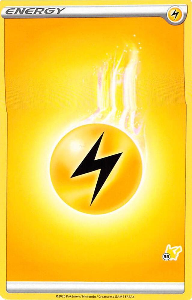 Lightning Energy (#39 Pikachu Stamped) sealed Pokémon TCG product