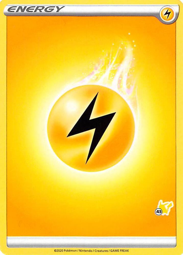 Lightning Energy (#43 Pikachu Stamped) sealed Pokémon TCG product