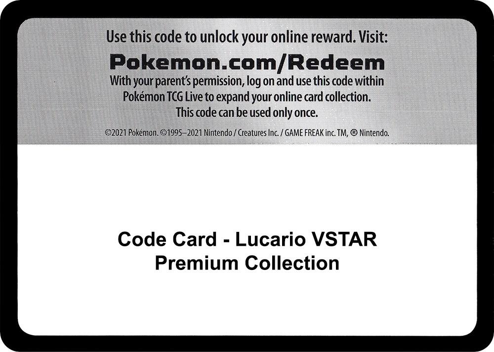 Code Card - Lucario VSTAR Premium Collection sealed Pokémon TCG product