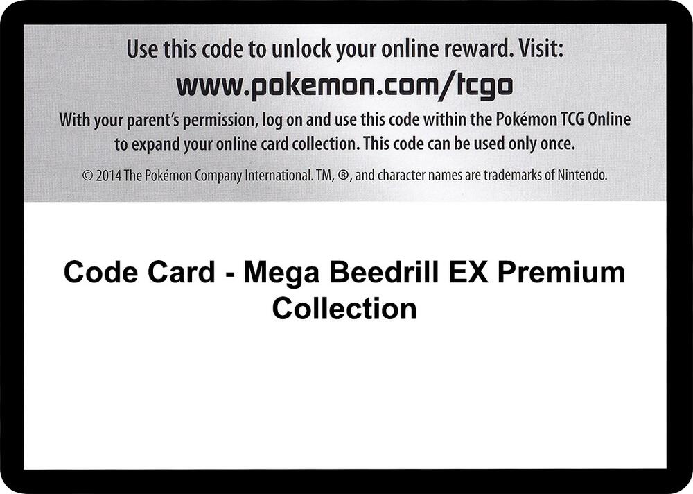 Code Card - Mega Beedrill EX Premium Collection sealed Pokémon TCG product