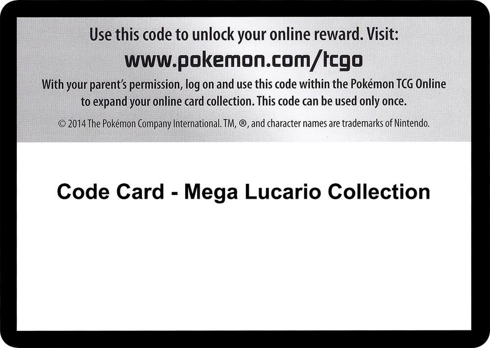 Code Card - Mega Lucario Collection sealed Pokémon TCG product