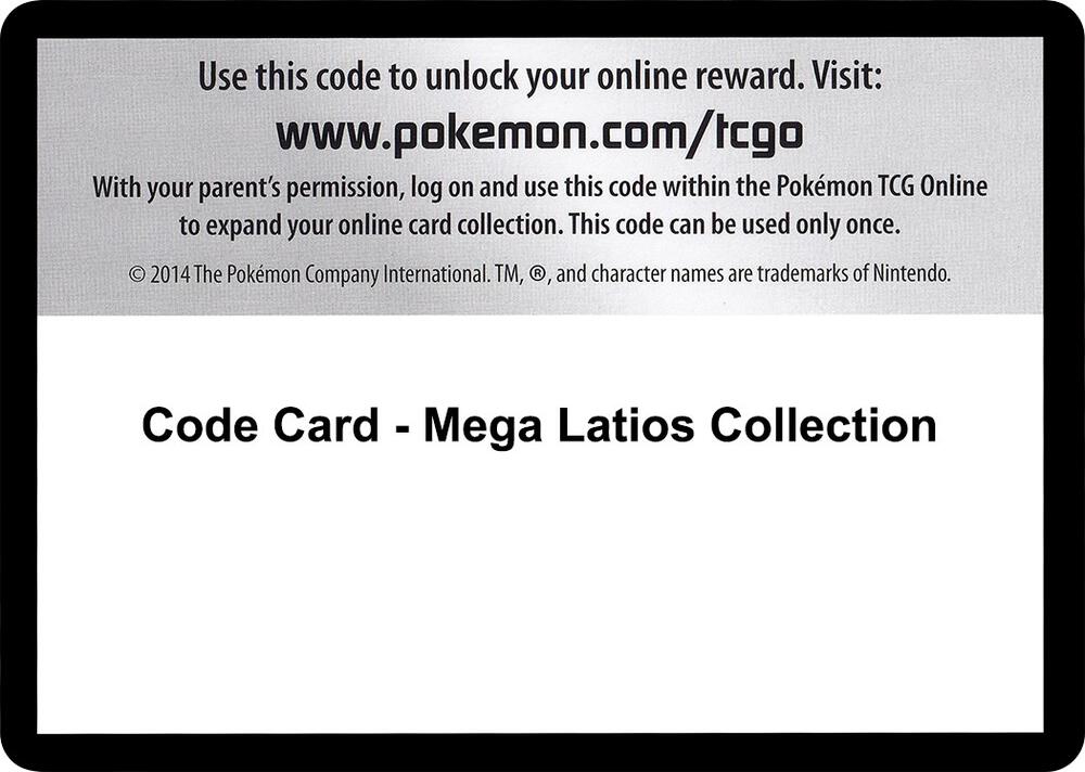 Code Card - Mega Latios Collection sealed Pokémon TCG product