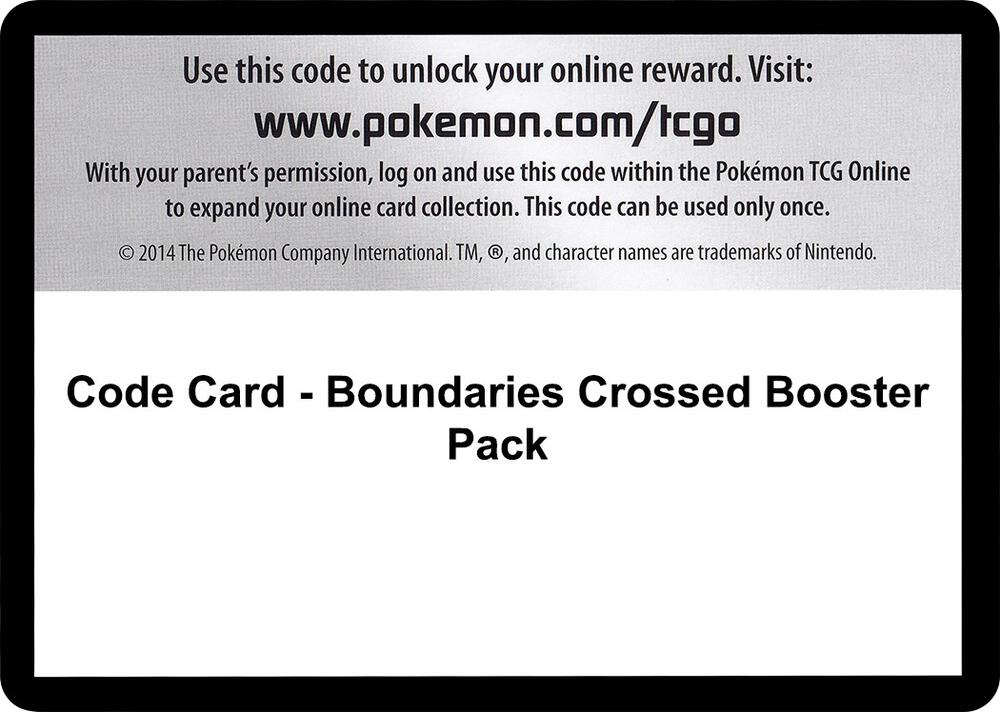 Code Card - Boundaries Crossed Booster Pack sealed Pokémon TCG product