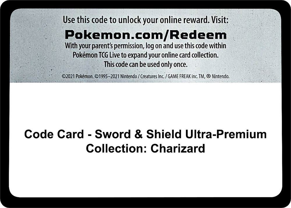 Code Card - Sword & Shield Ultra-Premium Collection: Charizard sealed Pokémon TCG product