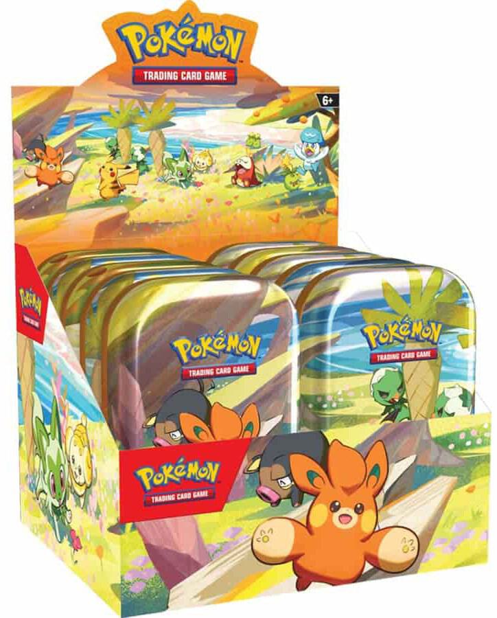 Paldea Friends Mini Tin Display sealed Pokémon TCG product
