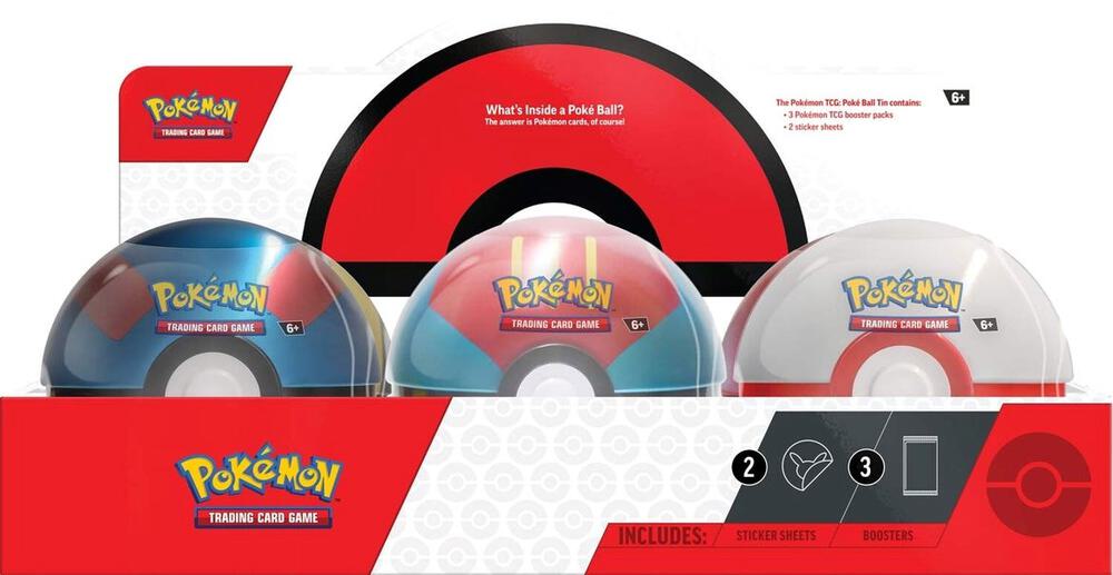 Poke Ball Tin Display (Q3 2023) sealed Pokémon TCG product