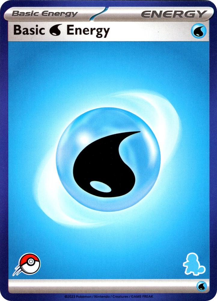 Basic Water Energy (Blue Border) sealed Pokémon TCG product