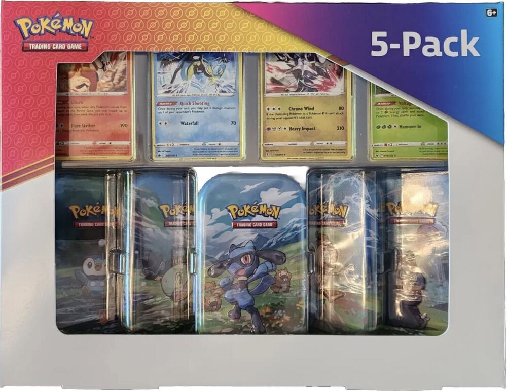 Sinnoh Stars Mini Tins 5-Pack sealed Pokémon TCG product