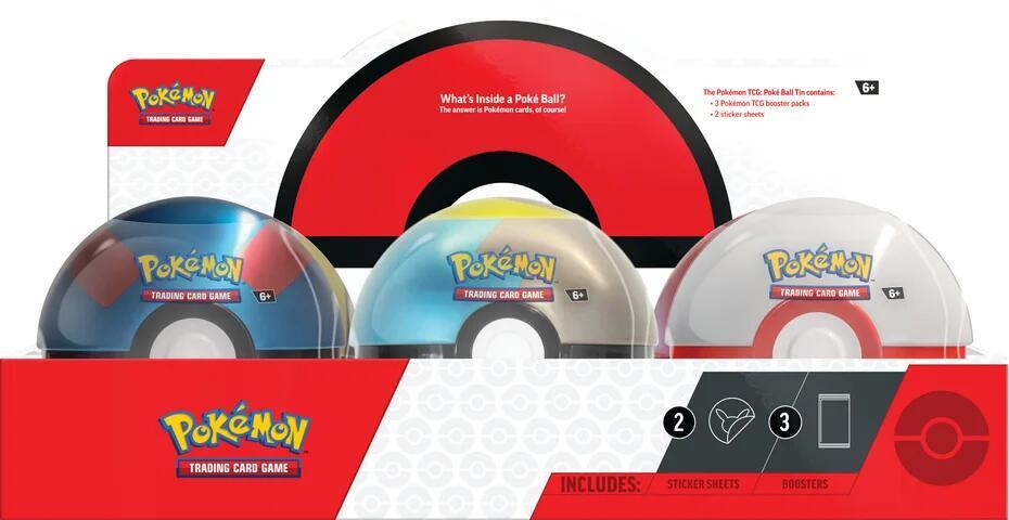 Poke Ball Tin Display (Q4 2024) sealed Pokémon TCG product