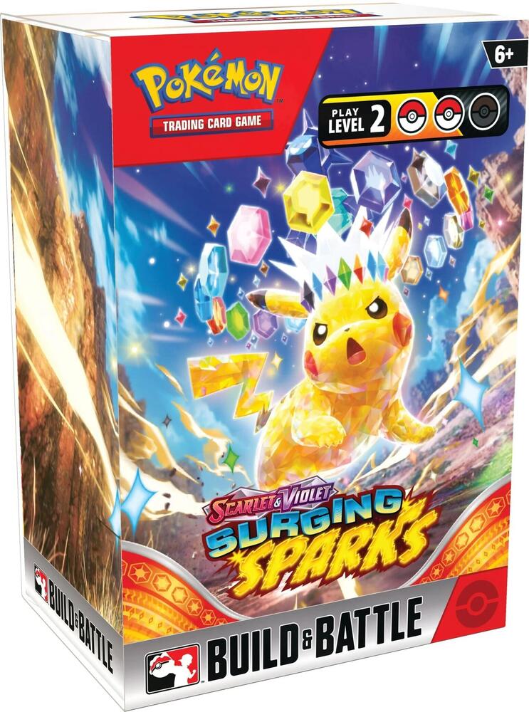 Surging Sparks Build & Battle Box sealed Pokémon TCG product