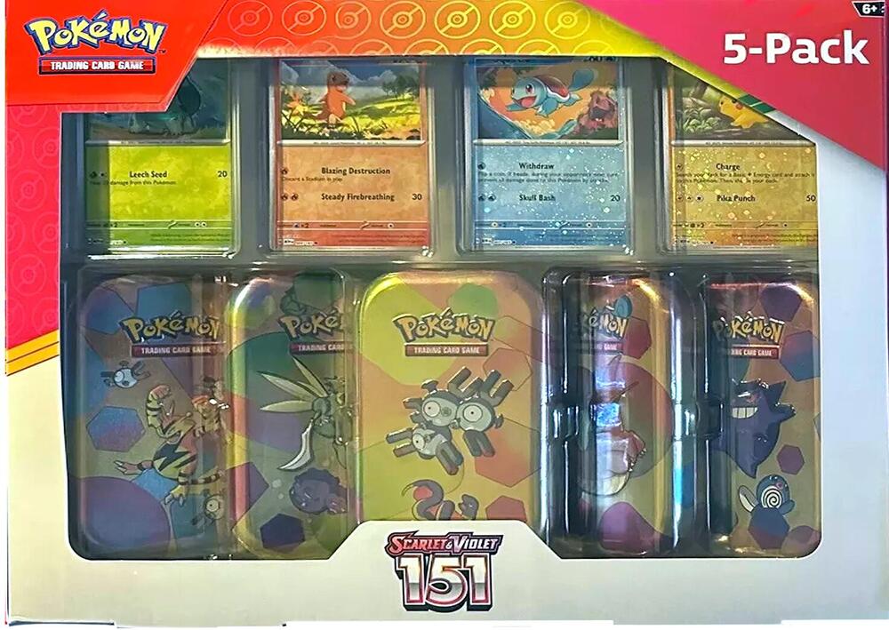 Costco Pokemon Scarlet & Violet 151 Mini Tin 5-pack (Magneton) sealed Pokémon TCG product