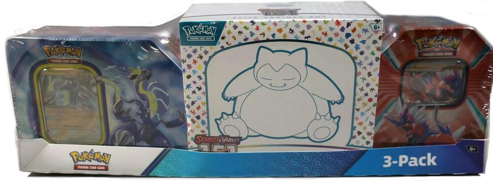 Costco Pokemon Collector 3-Pack: Scarlet & Violet 151 ETB + Paldea Legends Tins sealed Pokémon TCG product