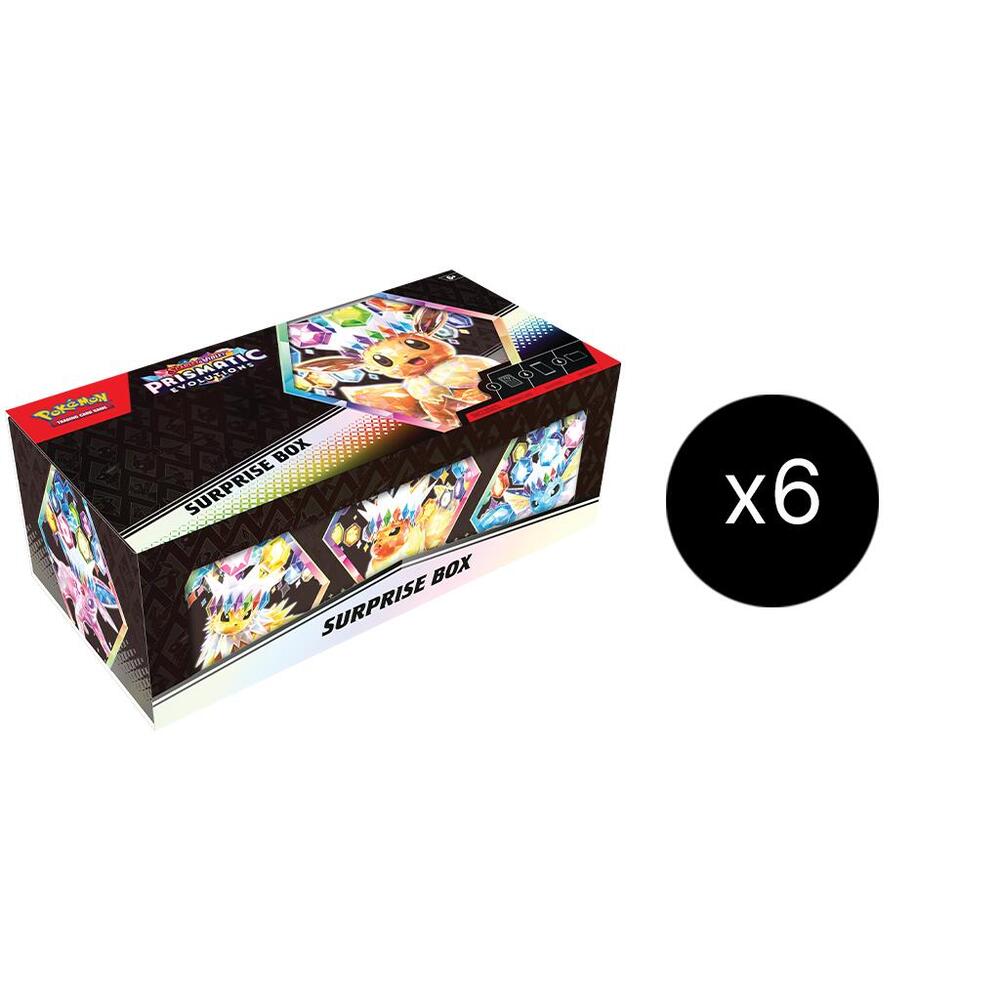 Prismatic Evolutions Surprise Box Case sealed Pokémon TCG product