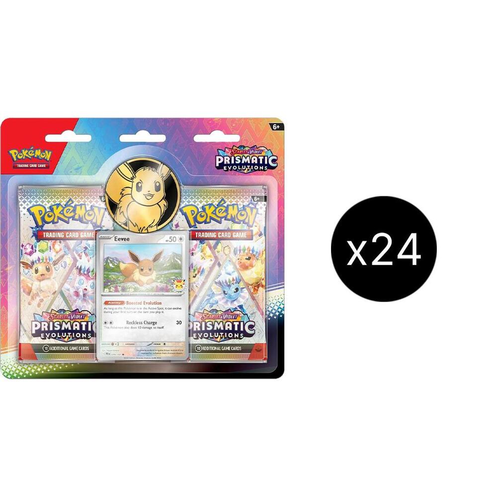 Prismatic Evolutions 2-Pack Blister Case sealed Pokémon TCG product