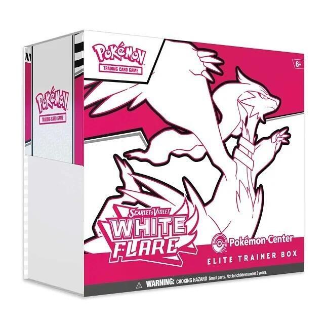 White Flare Pokemon Center Elite Trainer Box (Exclusive) Case sealed Pokémon TCG product