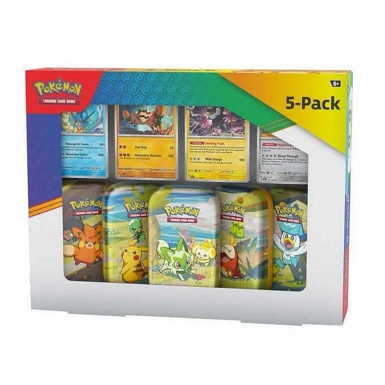Paldea Friends Mini Tins 5-Pack sealed Pokémon TCG product