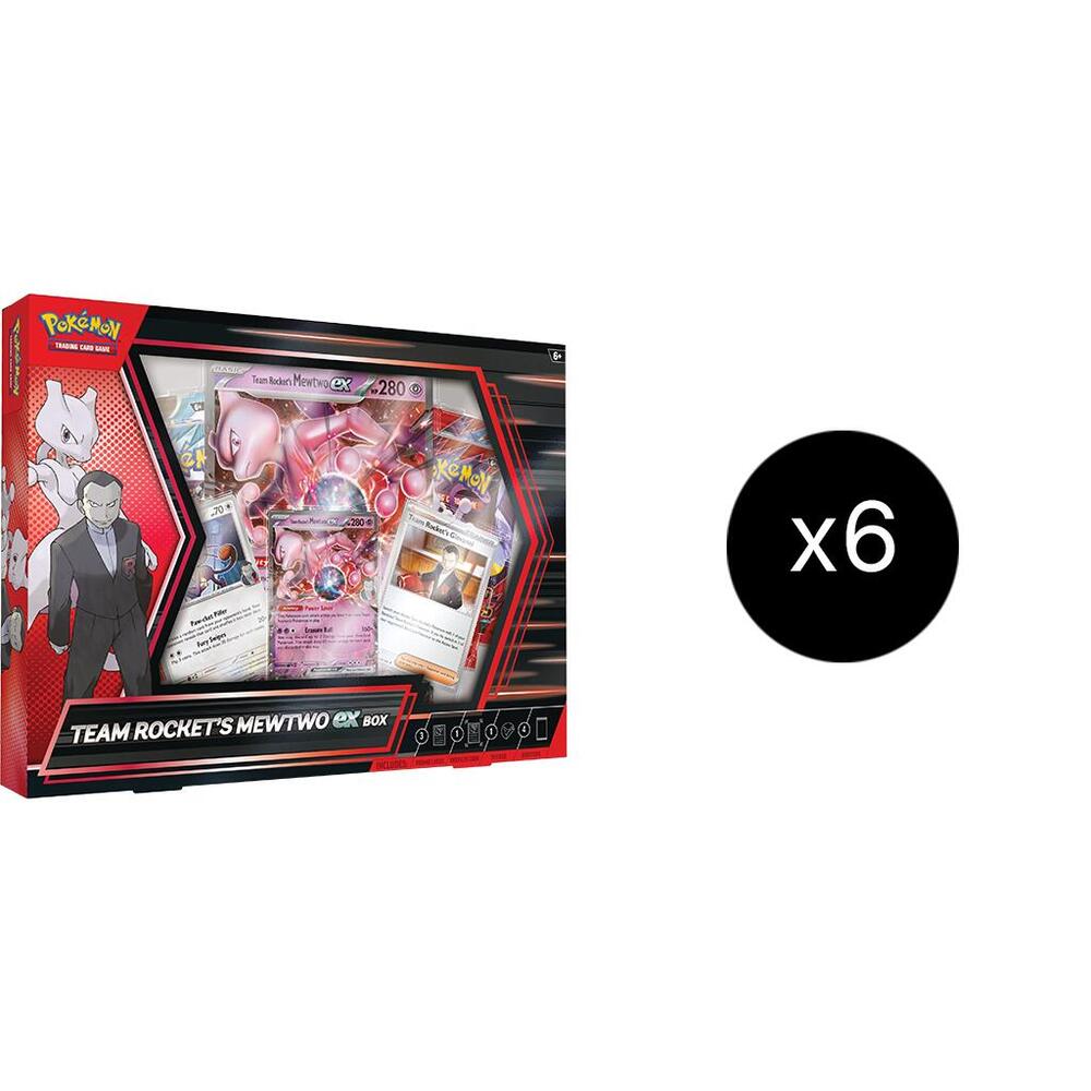 Team Rocket's Mewtwo ex Box Case sealed Pokémon TCG product