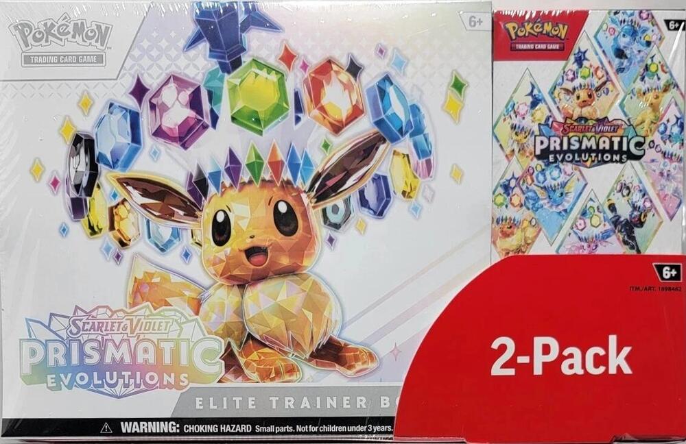 Costco Pokemon Prismatic Evolutions 2-Pack Trainer Box and Booster Bundle sealed Pokémon TCG product