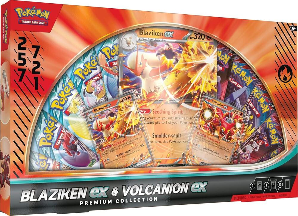 Blaziken ex & Volcanion ex Premium Collection sealed Pokémon TCG product