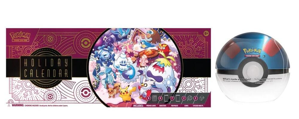 Costco Pokemon Pokemon Holiday Calendar and Great Ball Bundle sealed Pokémon TCG product