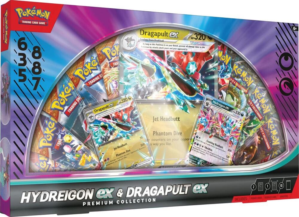 Hydreigon ex & Dragapult ex Premium Collection sealed Pokémon TCG product