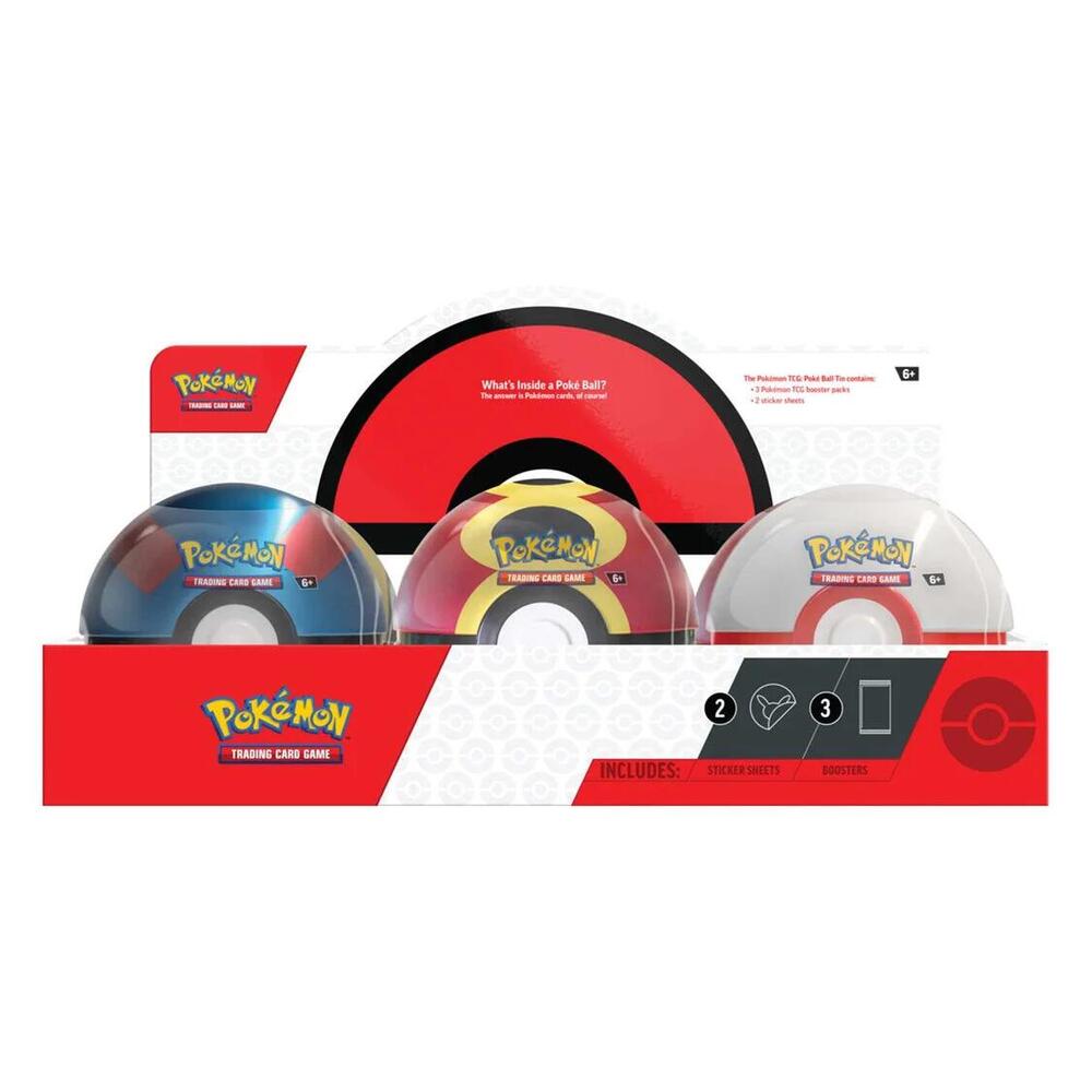 Poke Ball Tin Display (Q4 2025) sealed Pokémon TCG product