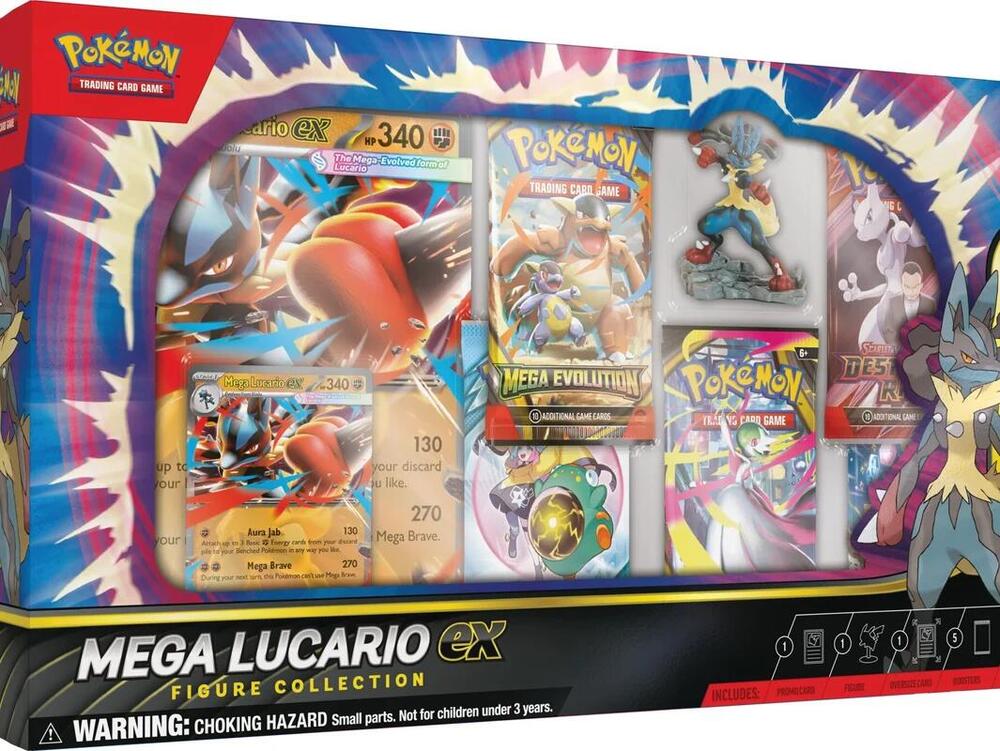 Mega Lucario ex Premium Figure Collection sealed Pokémon TCG product