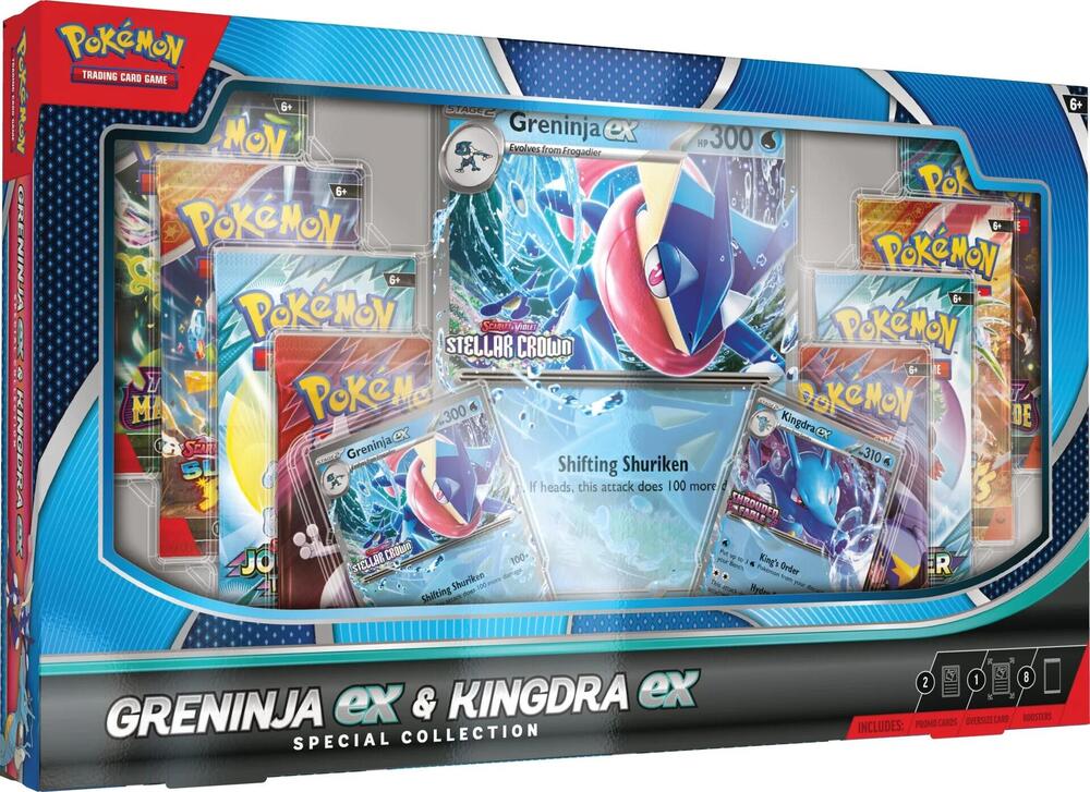 Greninja EX & Kingdra EX Special Collection Box sealed Pokémon TCG product