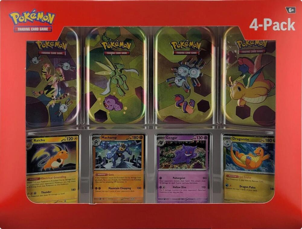 Sam's Club 151 (4 Mini Tins + 4 Promo Cards Bundle) sealed Pokémon TCG product