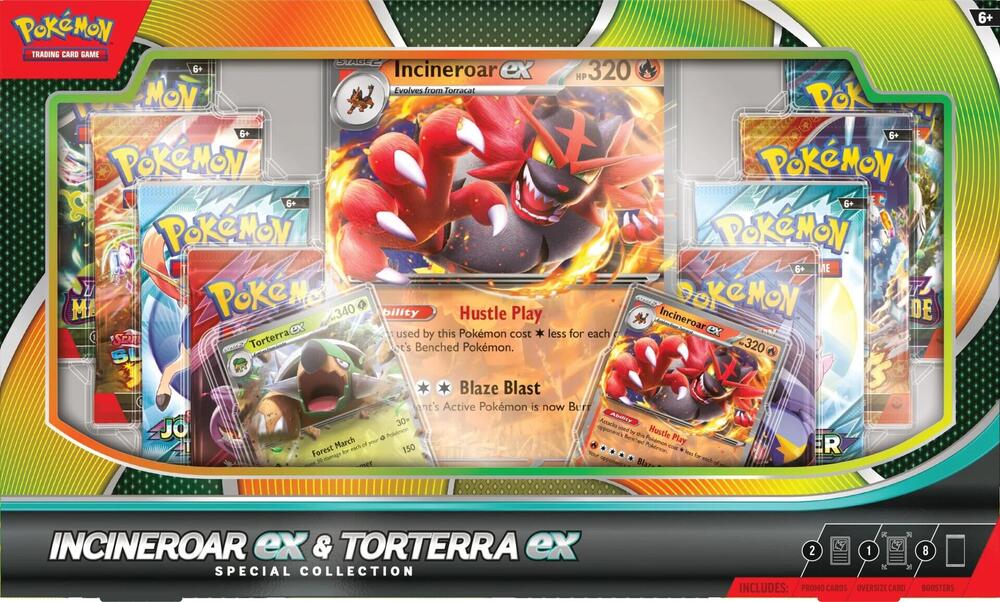 Incineroar ex and Torterra ex Special Collection sealed Pokémon TCG product