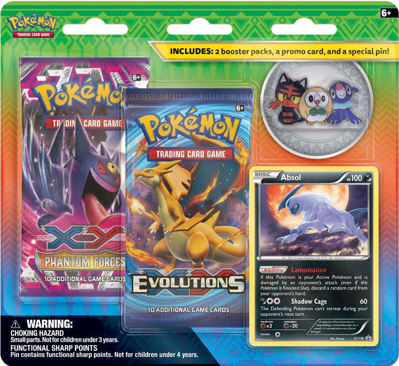 Alola Trio Pin Blister sealed Pokémon TCG product
