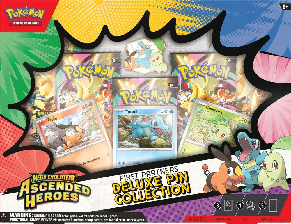 Ascended Heroes First Partners Deluxe Pin Collection sealed Pokémon TCG product