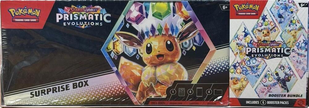 Prismatic Evolutions Booster Bundle + Surprise Box Bundle (Sam's Club) sealed Pokémon TCG product