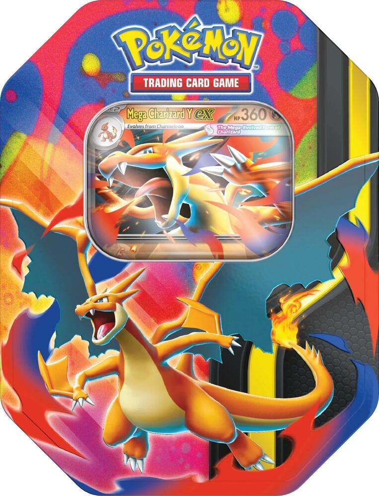 Mega Charizard Tin Case sealed Pokémon TCG product