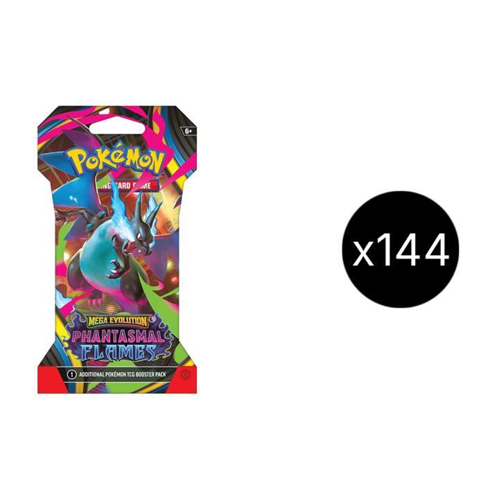 Phantasmal Flames Sleeved Booster Case (48 ct) sealed Pokémon TCG product