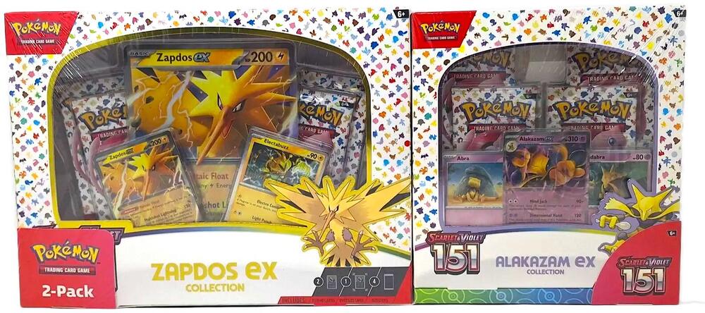 Costco Scarlet & Violet 151 Zapdos ex & Alakazam ex Bundle sealed Pokémon TCG product