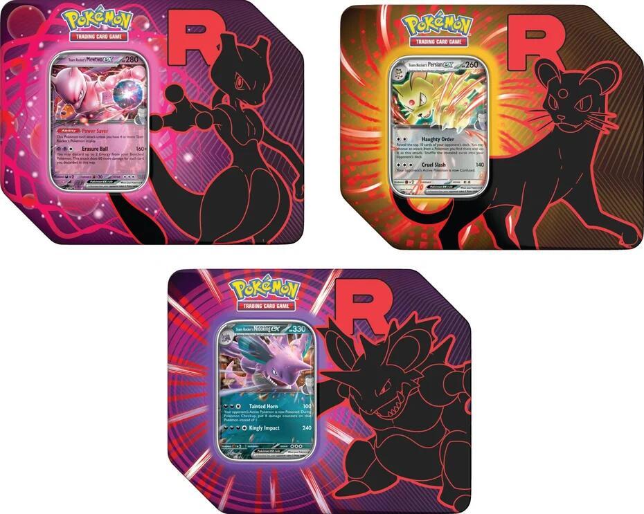 Team Rocket Tin Case sealed Pokémon TCG product