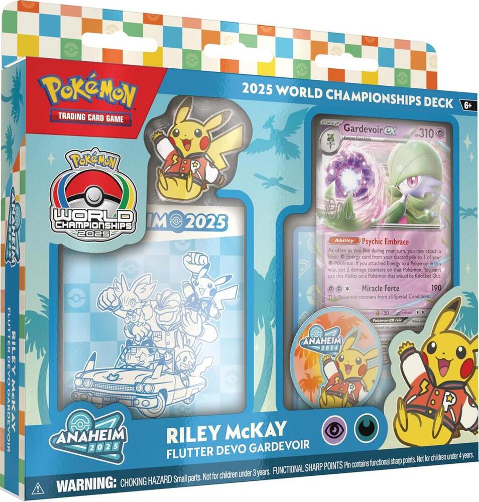 2025 World Championship Deck: Riley McKay (Flutter Devo Gardevoir) sealed Pokémon TCG product
