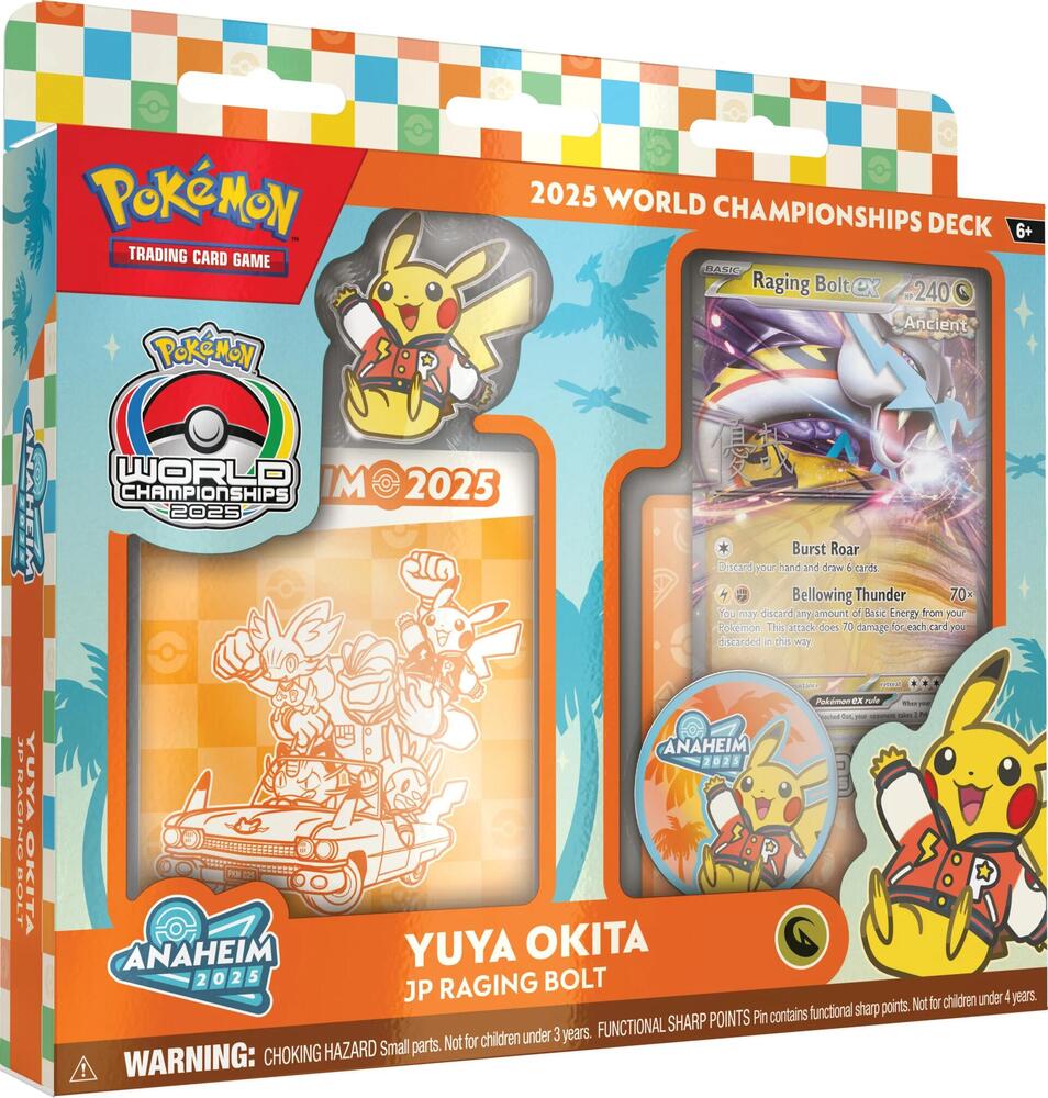2025 World Championship Deck: Yuyu Okita (JP Raging Bolt) sealed Pokémon TCG product
